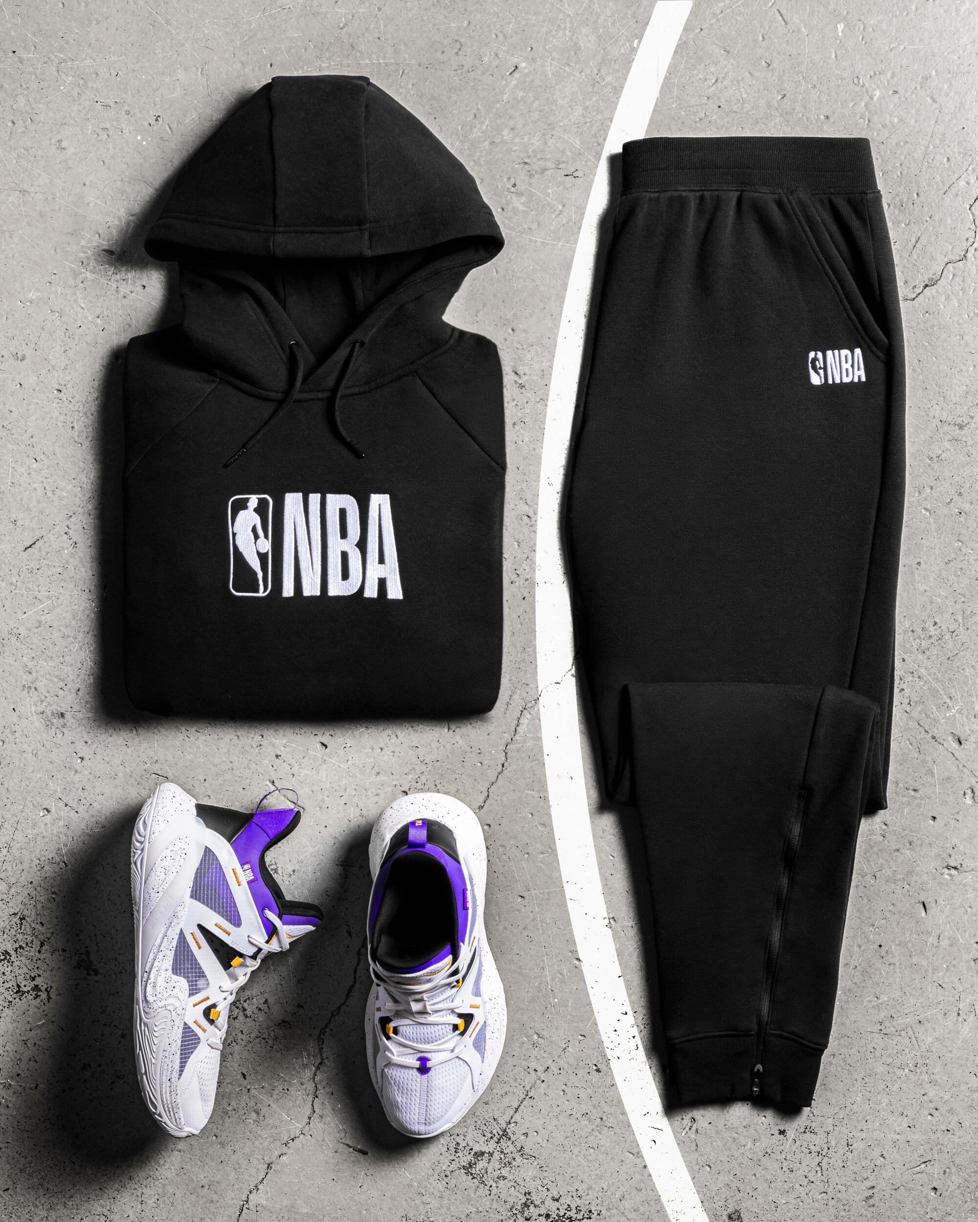 Sweat à capuche NBA homme femme 900, noir 12/28