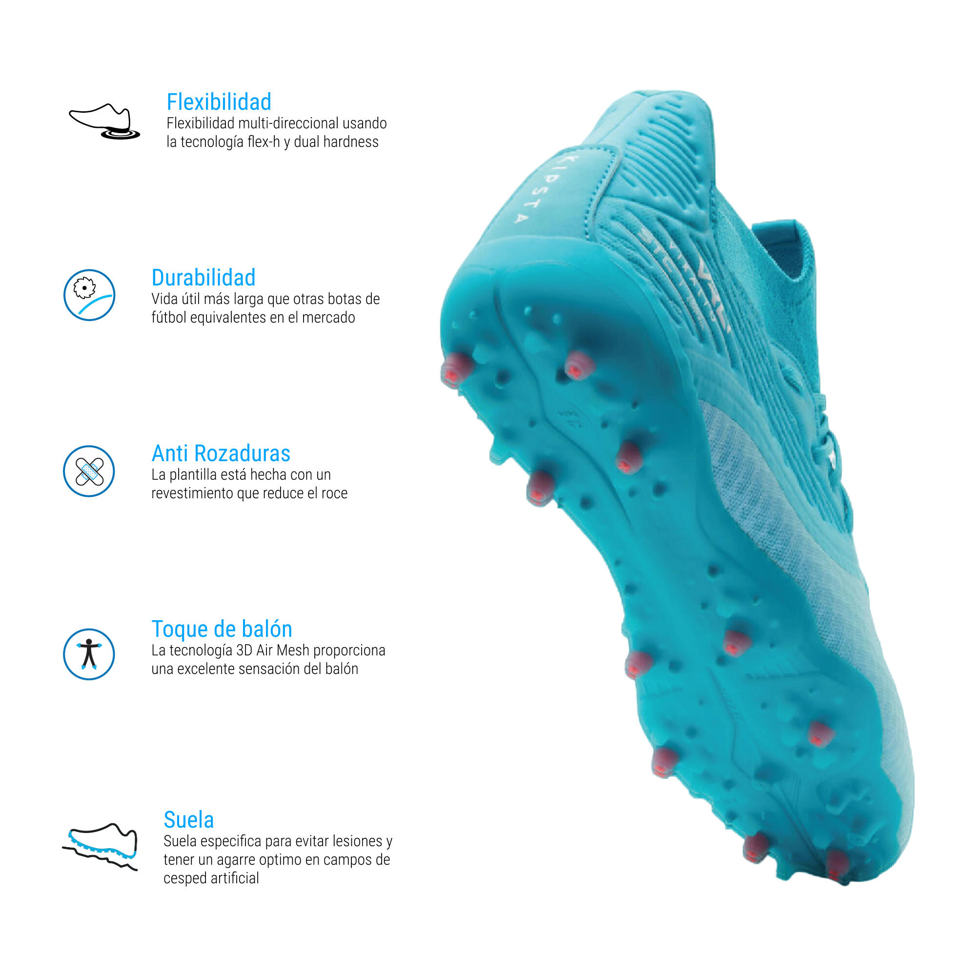 BOTAS DE FÚTBOL VIRALTO III 3D AIRMESH MG/AG FLAMINGO 5/13