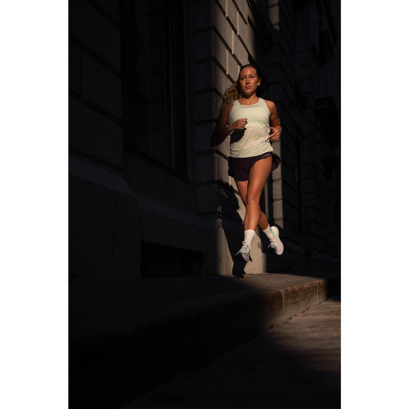 Laufshorts leicht Damen Trailrunning - Run 900 Light dunkellila