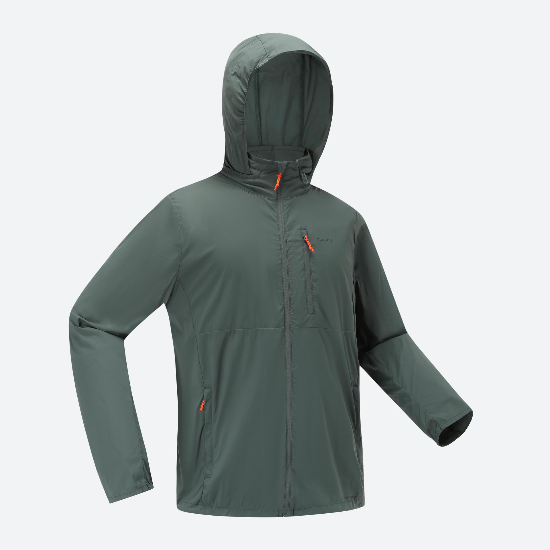 Men's UV Protection Hiking Jacket Helium 500 Green