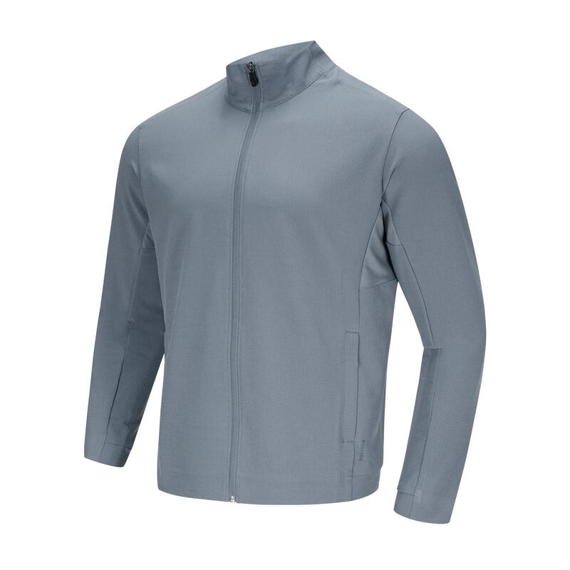 Men Fitness Jacket Light 500-Pebble grey