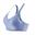 Women's invisible sports bra with high-support cups - Blue