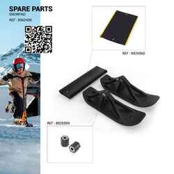 Kit for installing snow pads on a kids' scooter - SNOWPAD