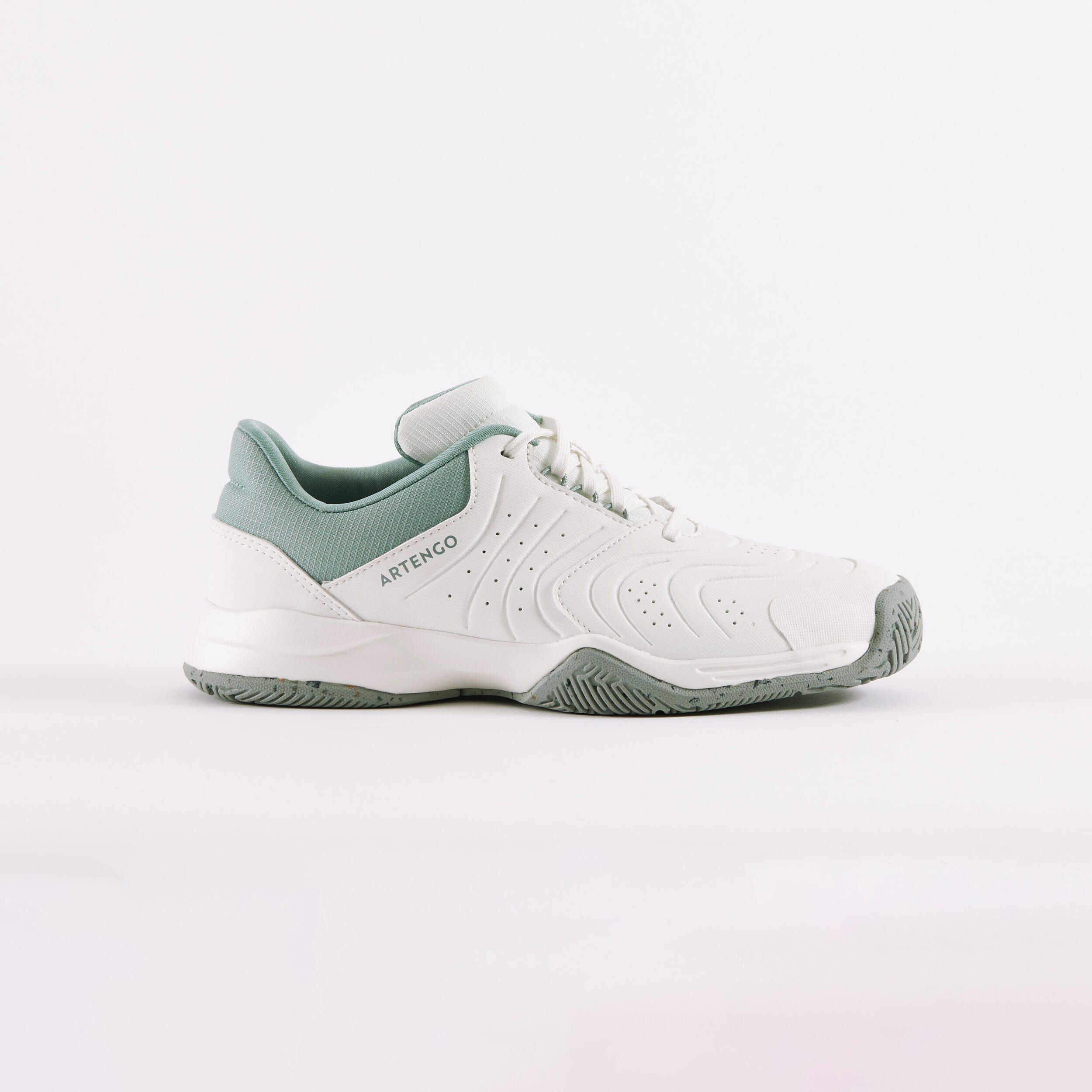 ARTENGO Zapatillas de tenis Júnior con cordones - TS STRONG Jr Blanco Arcilla