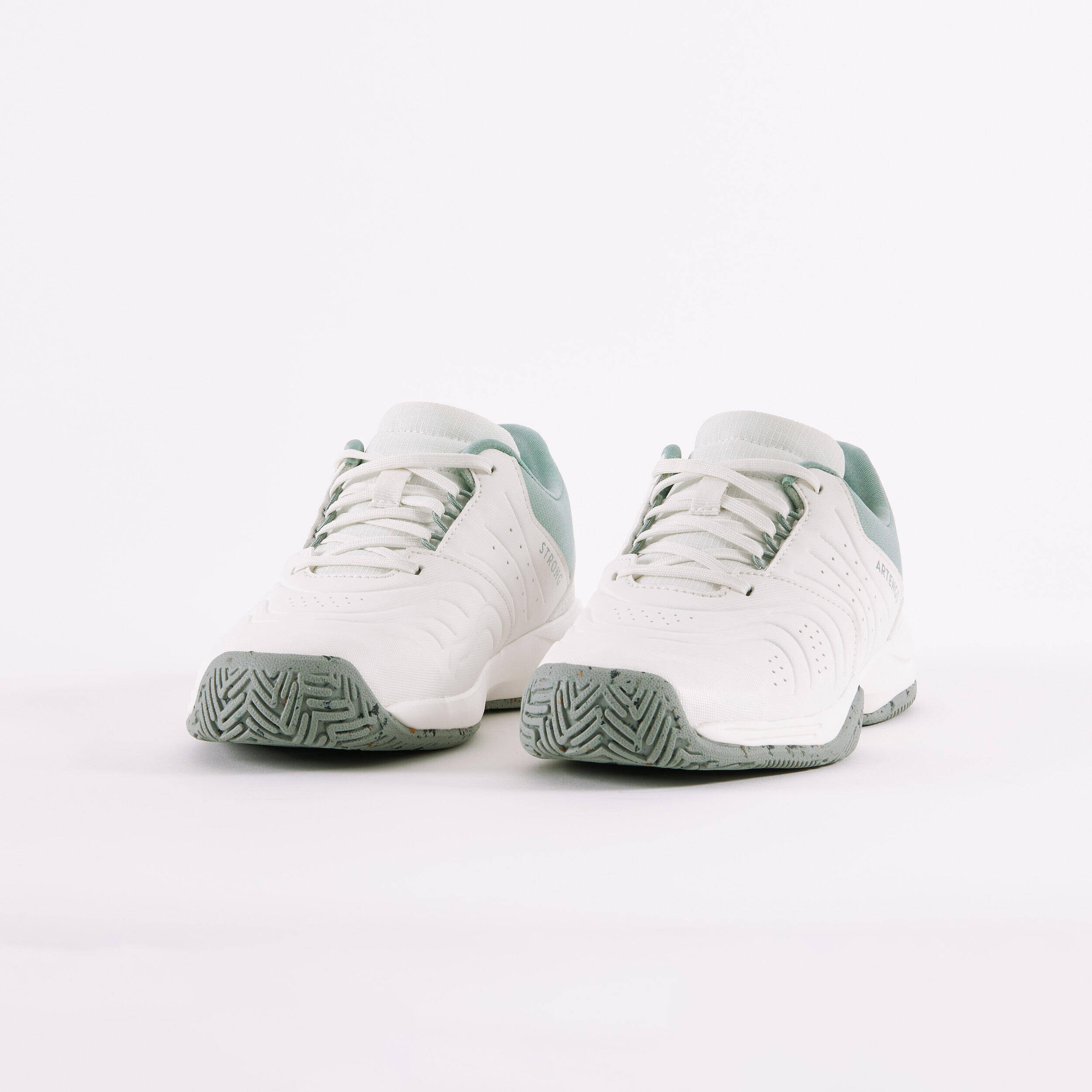 Kids' Lace-Up Tennis Shoes TS Strong - Clay White -  1