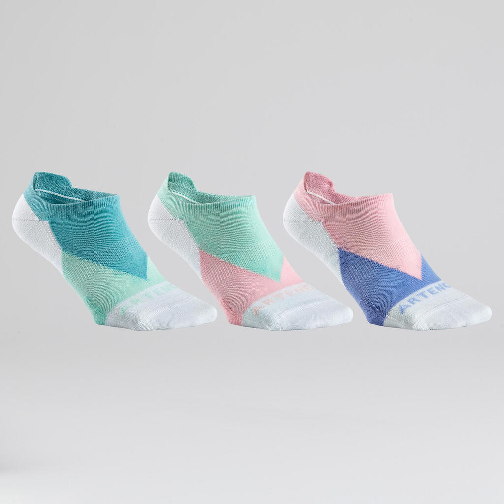 Low Sports Socks RS 160 Tri-Pack - Pink Pattern