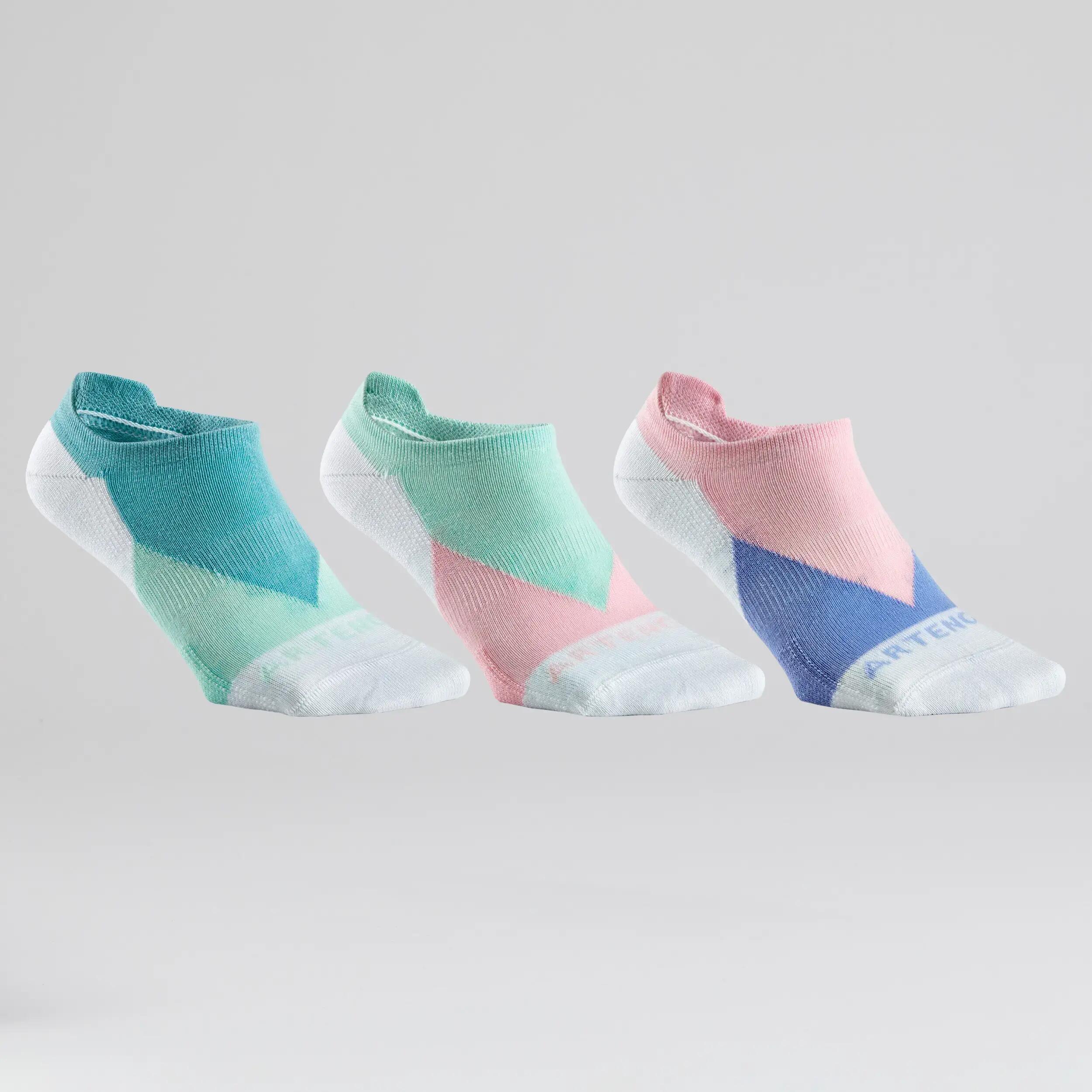 Low Sports Socks RS 160 Tri-Pack - Colour Block/Pink -  1