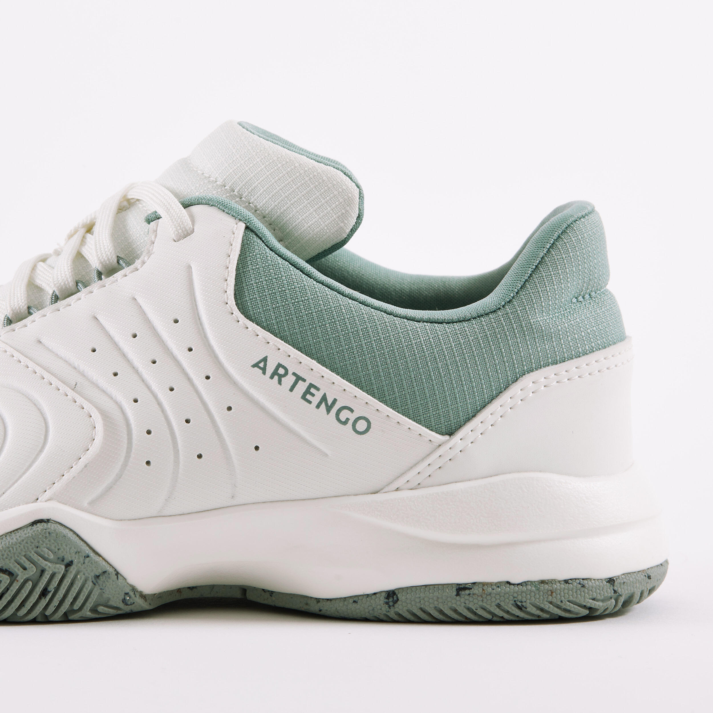 Zapatillas de tenis Júnior con cordones - TS STRONG Jr Blanco Arcilla 4/7