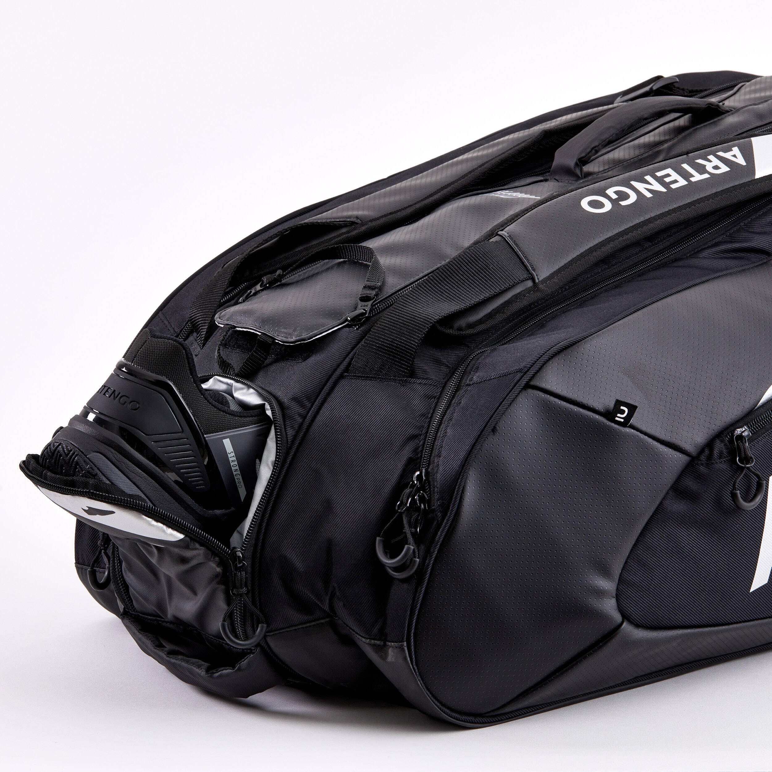Insulated 12-Racket Tennis Bag XL Pro Control Gaël Monfils - Black -  2