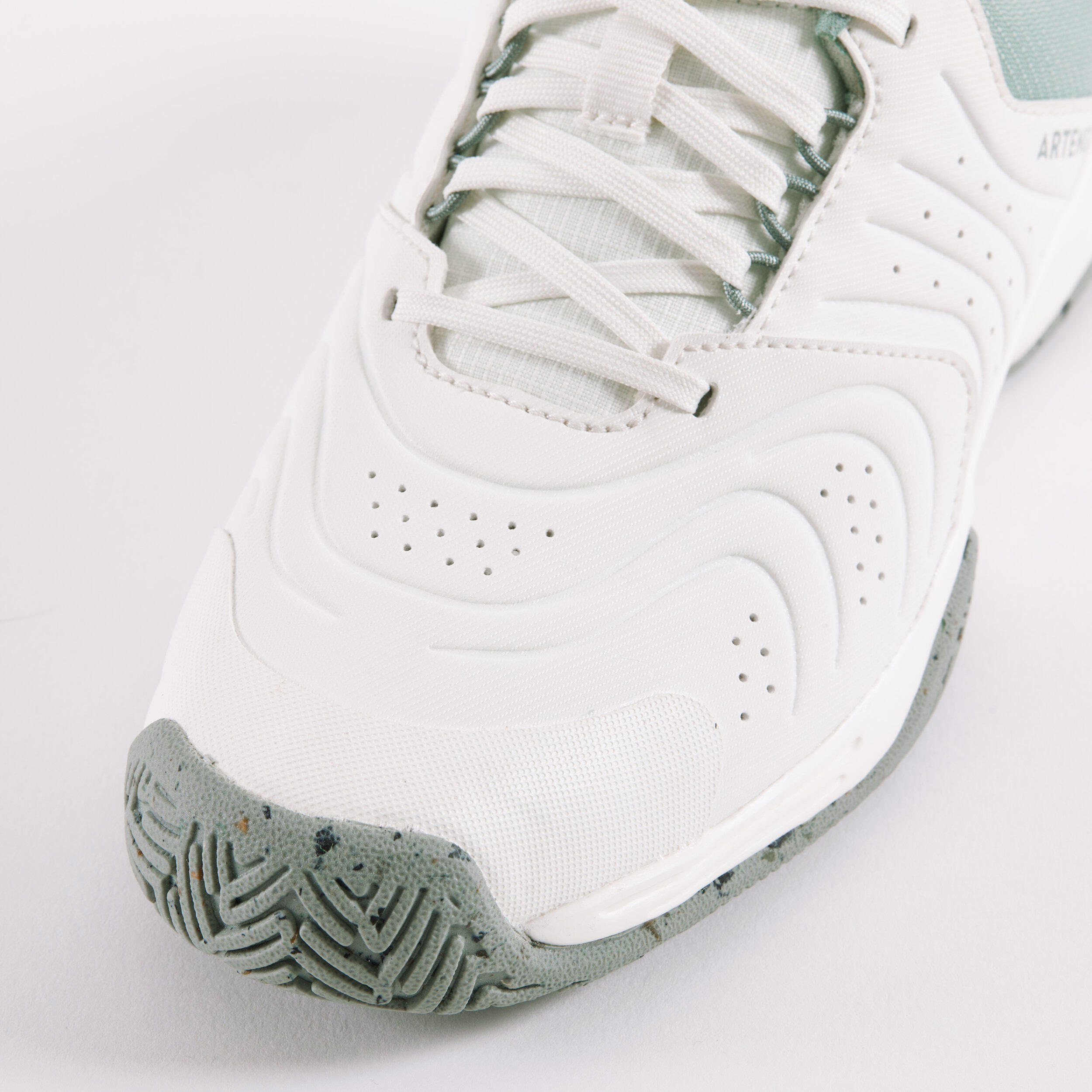 Zapatillas de tenis Júnior con cordones - TS STRONG Jr Blanco Arcilla 5/7