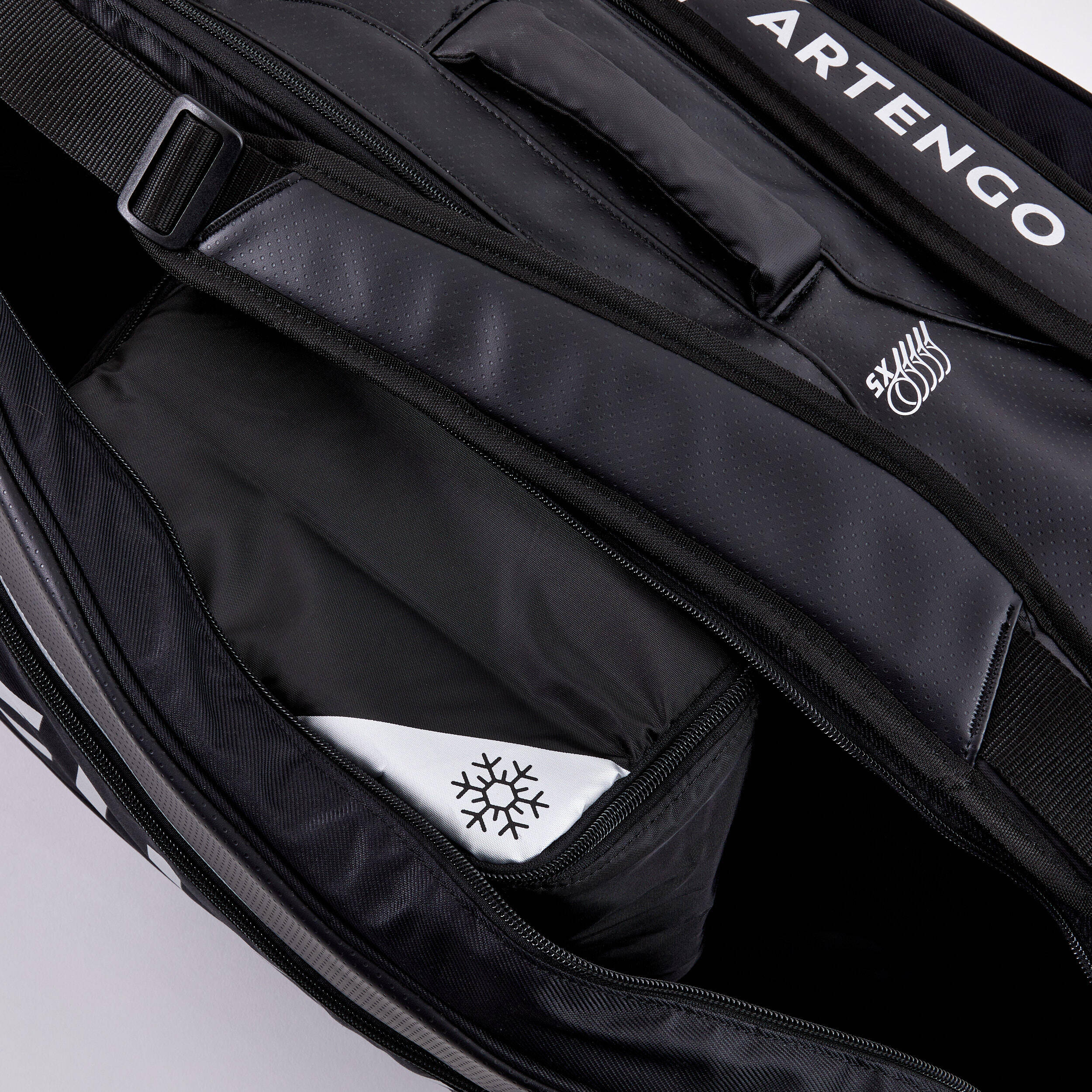 Insulated 12-Racket Tennis Bag XL Pro Control Gaël Monfils - Black -  4