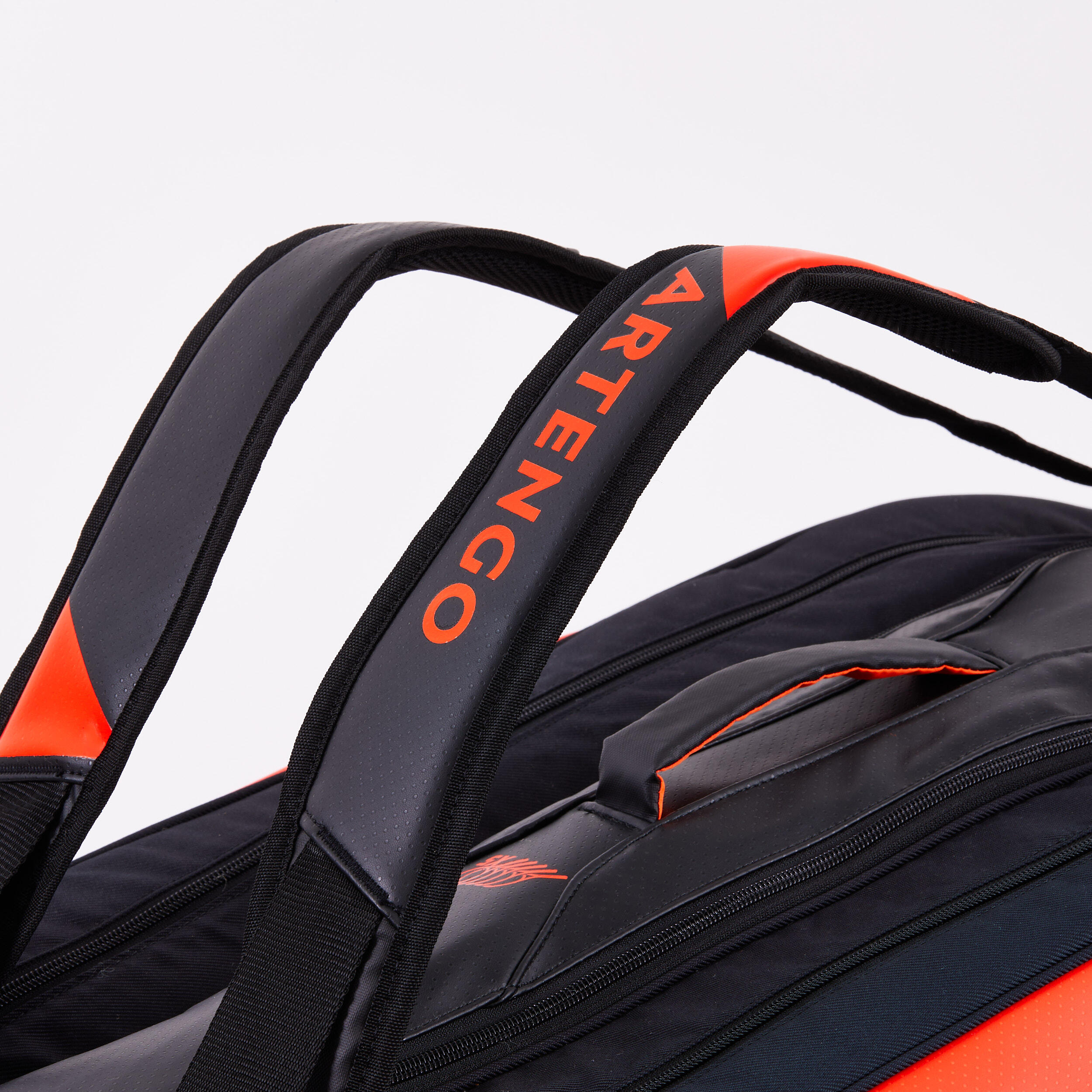 Insulated 12-Racket Tennis Bag XL Pro - Black / Orange Power 4/9