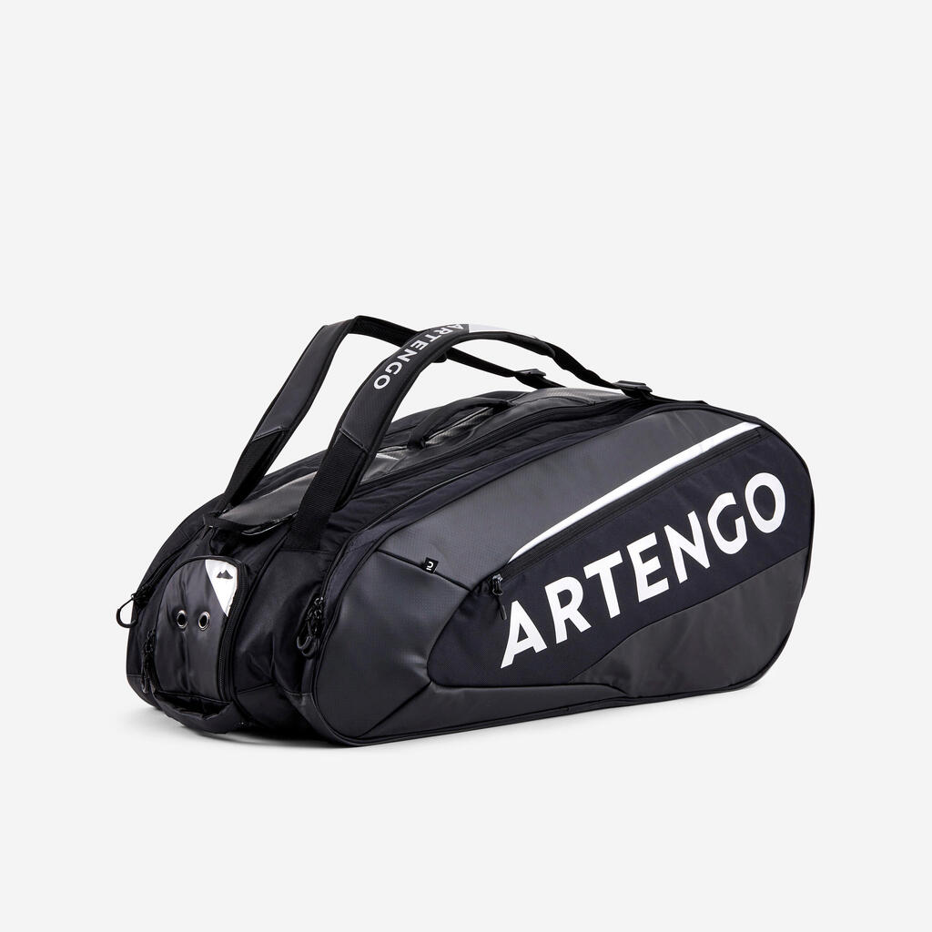 Insulated 12-Racket Tennis Bag XL Pro - Black/Blue Spin