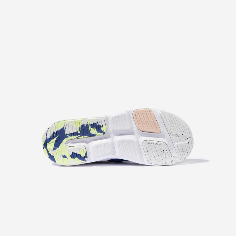 Scarpe da ginnastica bambino PLAYFUL FAST con strap e lacci elastici blu