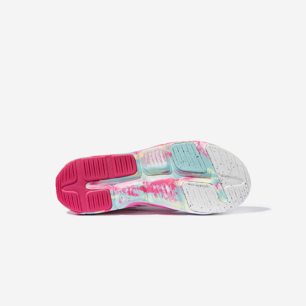 Chaussures multisport respirantes enfant mixte, Playful Summer Blanc et Rose