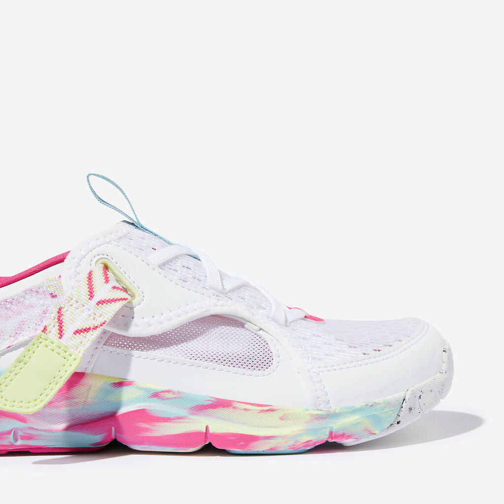 Chaussures multisport respirantes enfant mixte, Playful Summer Blanc et Rose