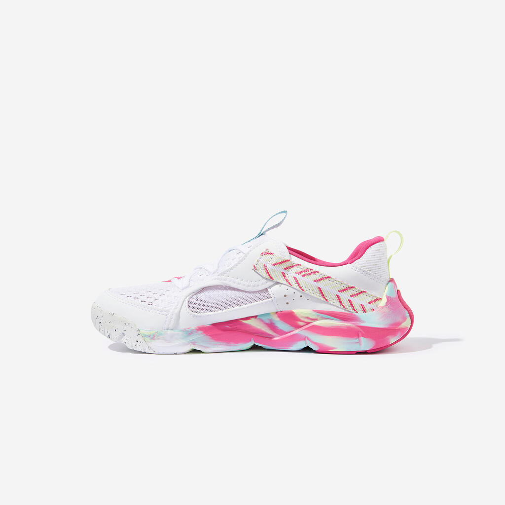 Chaussures multisport respirantes enfant mixte, Playful Summer Bleu et jaune