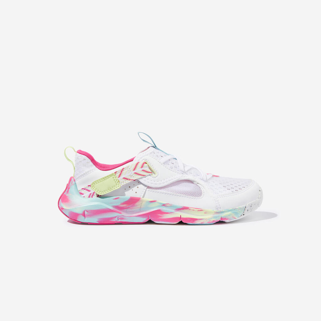 Chaussures multisport respirantes enfant mixte, Playful Summer Blanc et Rose