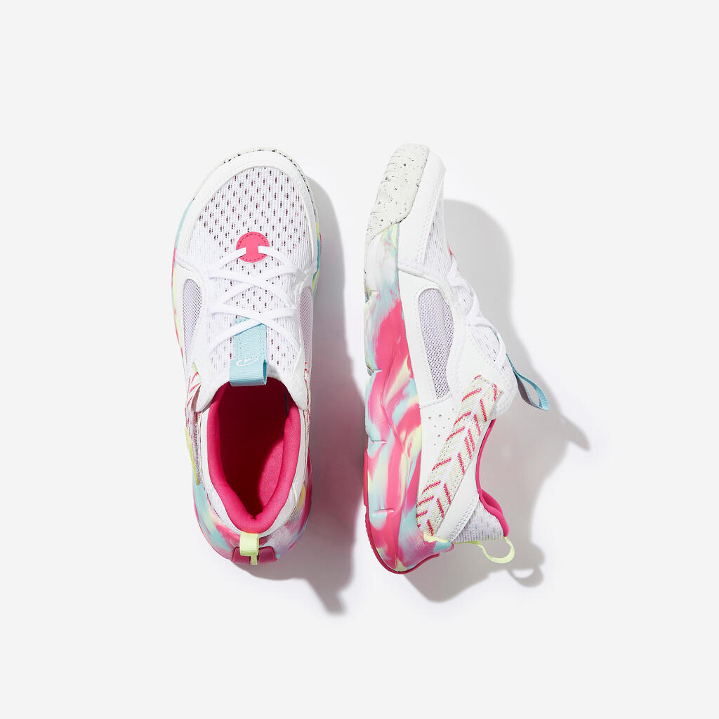 Chaussures multisport respirantes enfant mixte, Playful Summer Bleu et jaune