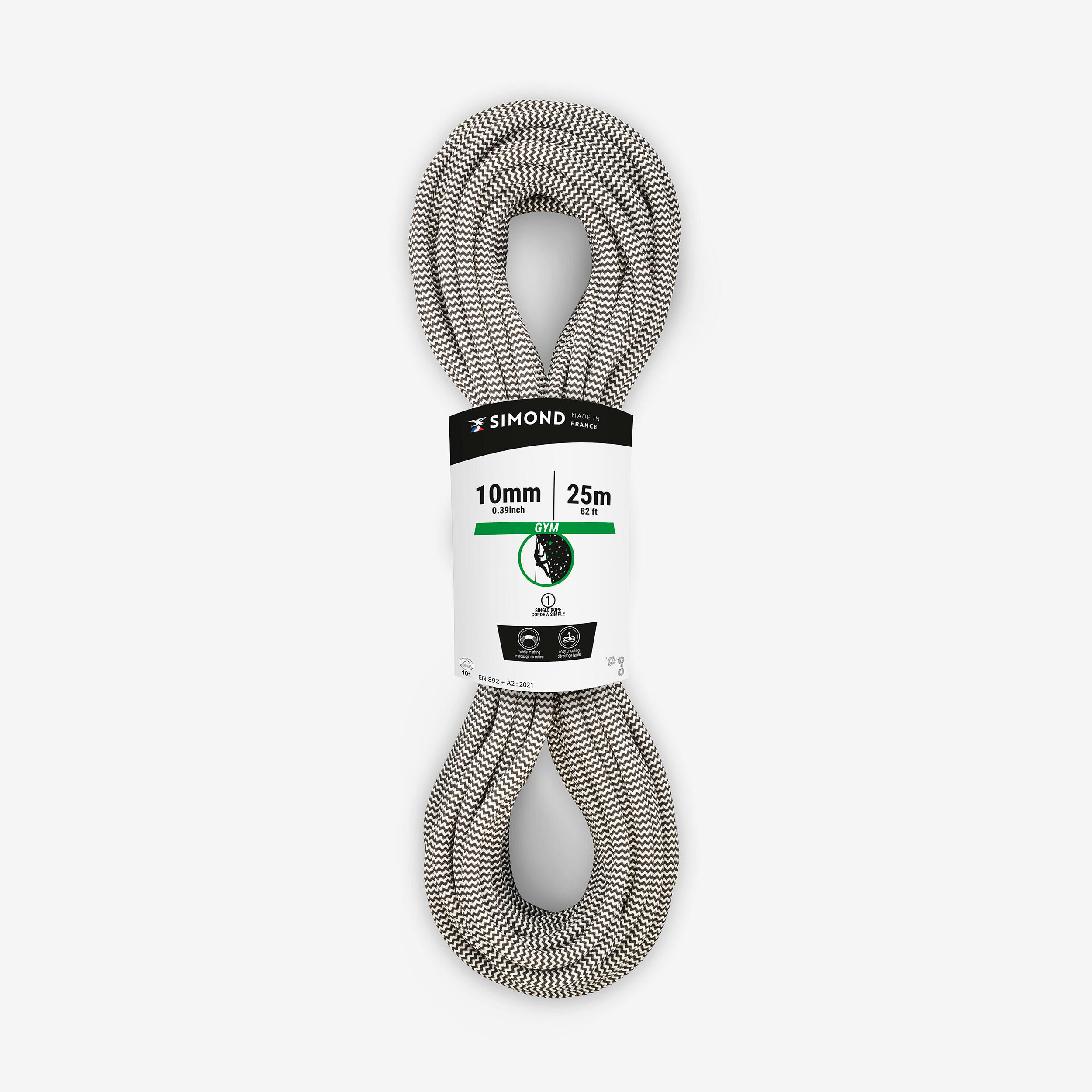 SIMOND Climbing Rope 10 mm x 25 m - Klimb Gym Black