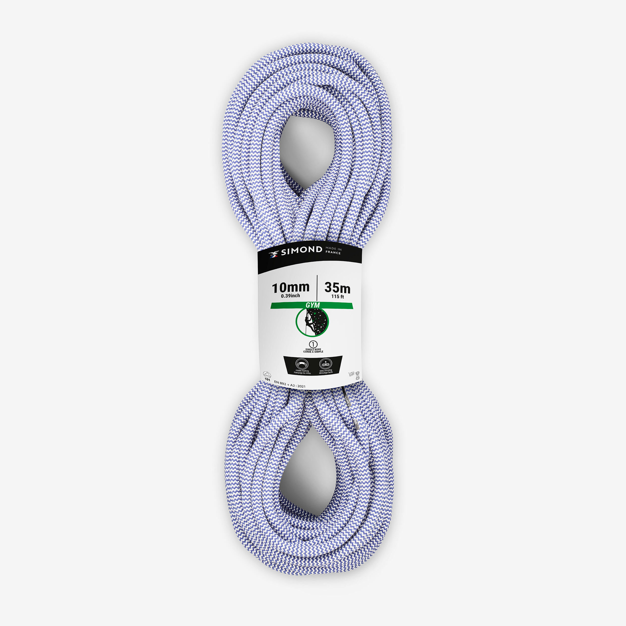 SIMOND Climbing Rope 10 mm x 35 m - Klimb Gym Blue