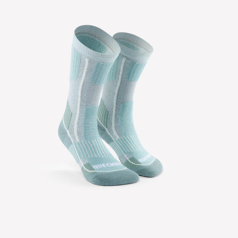 Chaussettes chaudes de randonnée - SH500 MOUNTAIN MID - enfant X2 paires