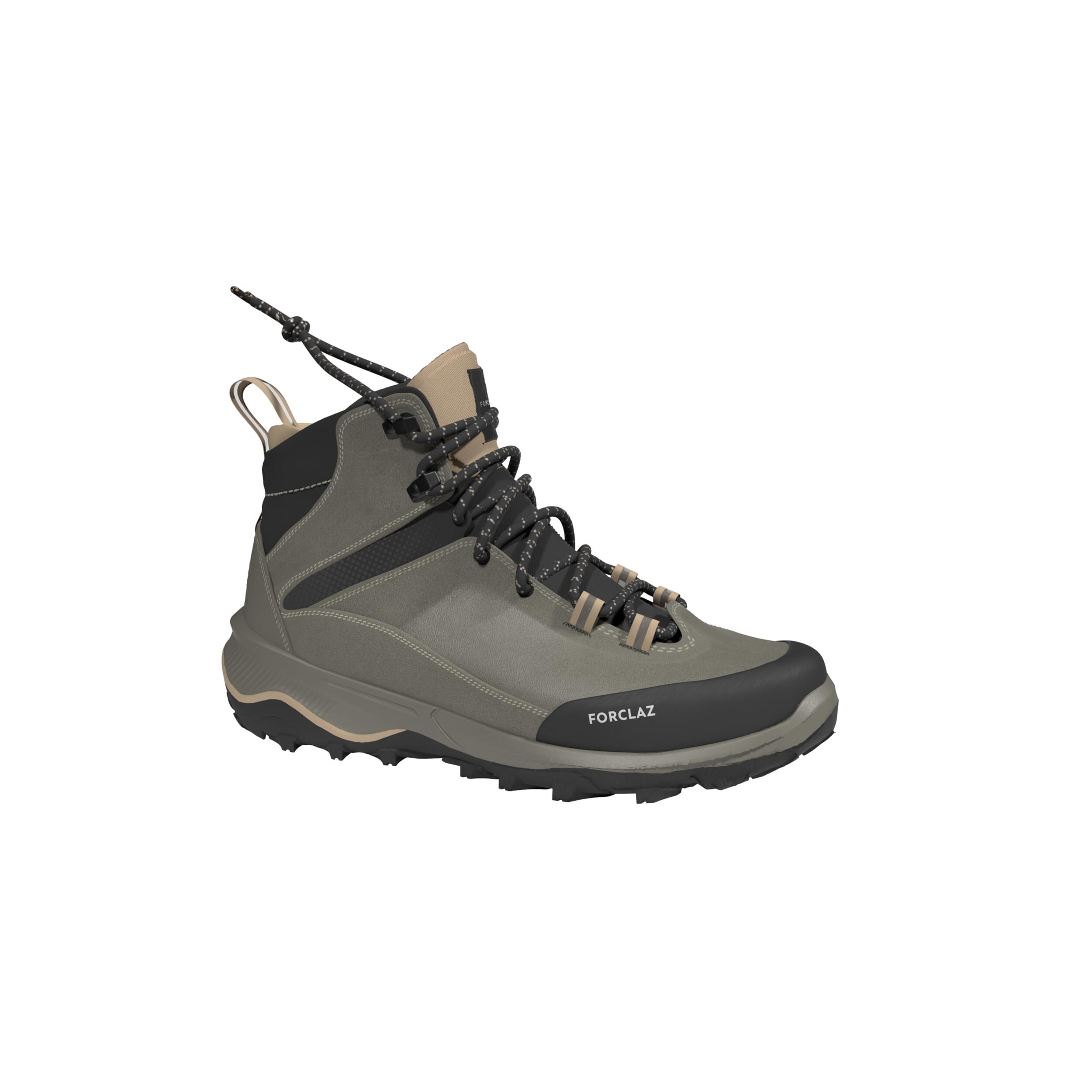 Women’s waterproof leather trekking boots - MT100