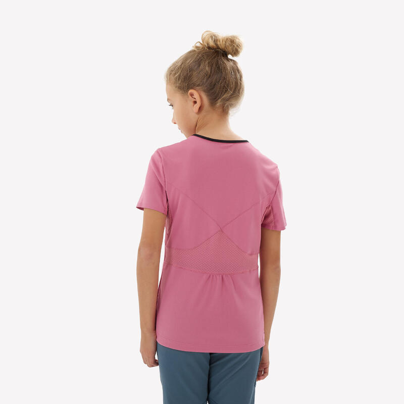 Wandelshirt voor kinderen MH550 roze 7-15 jaar