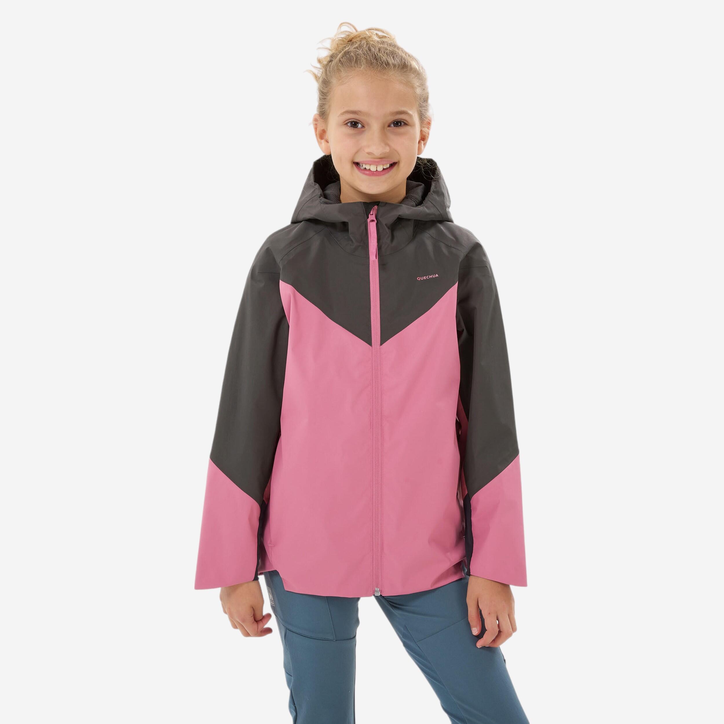 Quechua - Veste Imperméable De Randonnée - Mh500 - Enfant 7-15 Ans - Veste - Randonnee Junior - Rose - 8 À 10 Ans - Decathlon