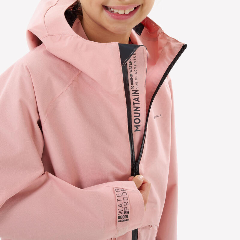 Wanderjacke Kinder Gr. 122–170 wasserdicht Wandern - MH900 pink