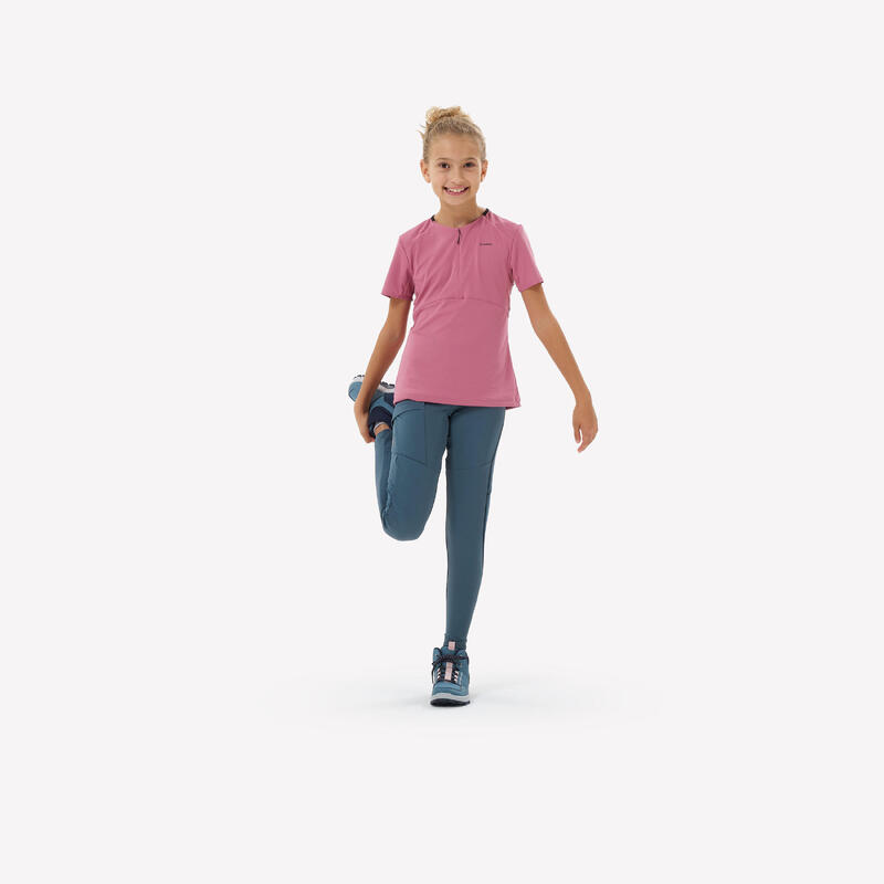 T-shirt de caminhada - MH550 rosa - Criança - 7-15 anos