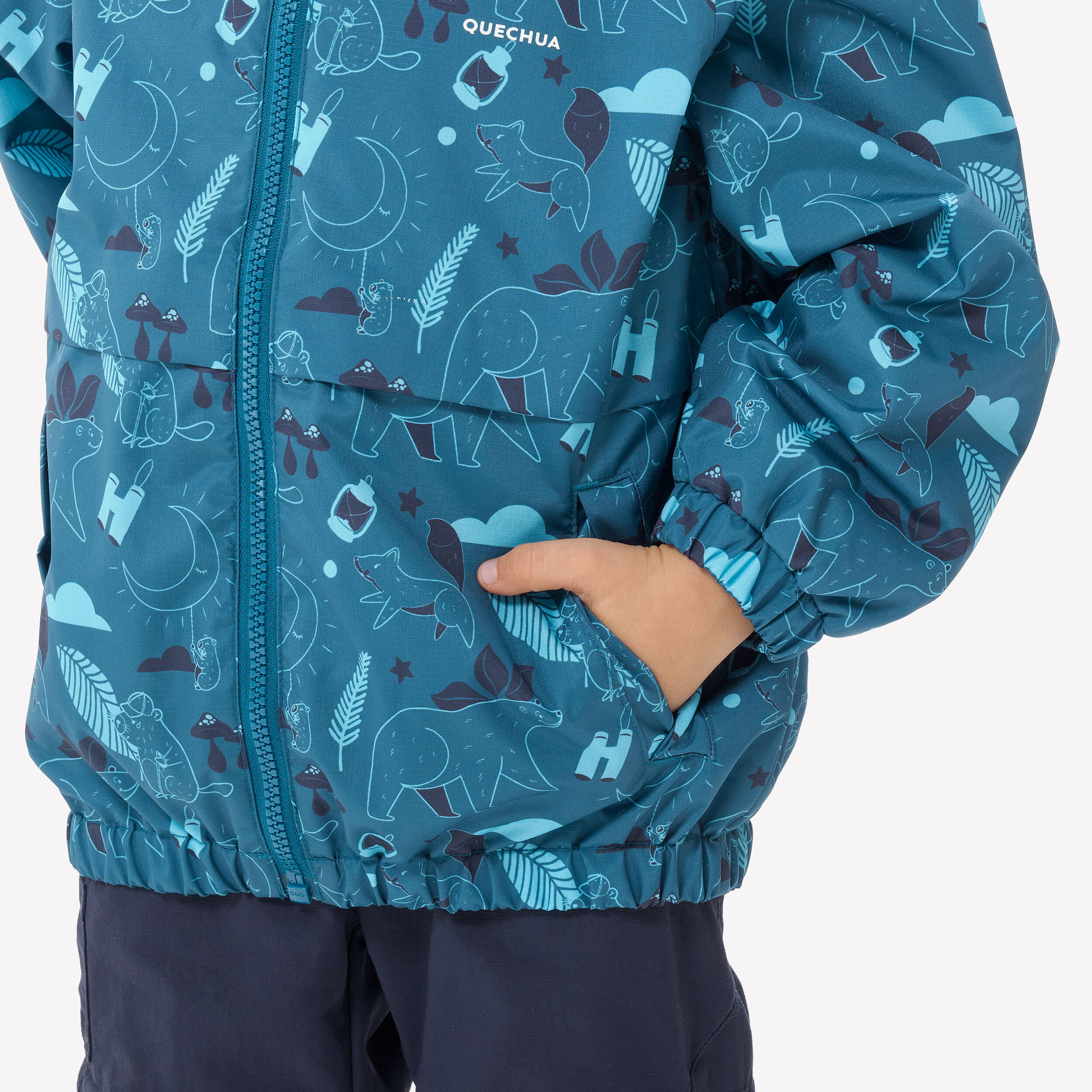 Manteau de randonnée imperméable enfant – MH 500 - QUECHUA