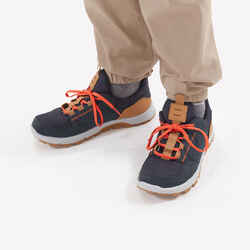 Children's low lace-up hiking boots - NH500 LOW BLUE - 35–38