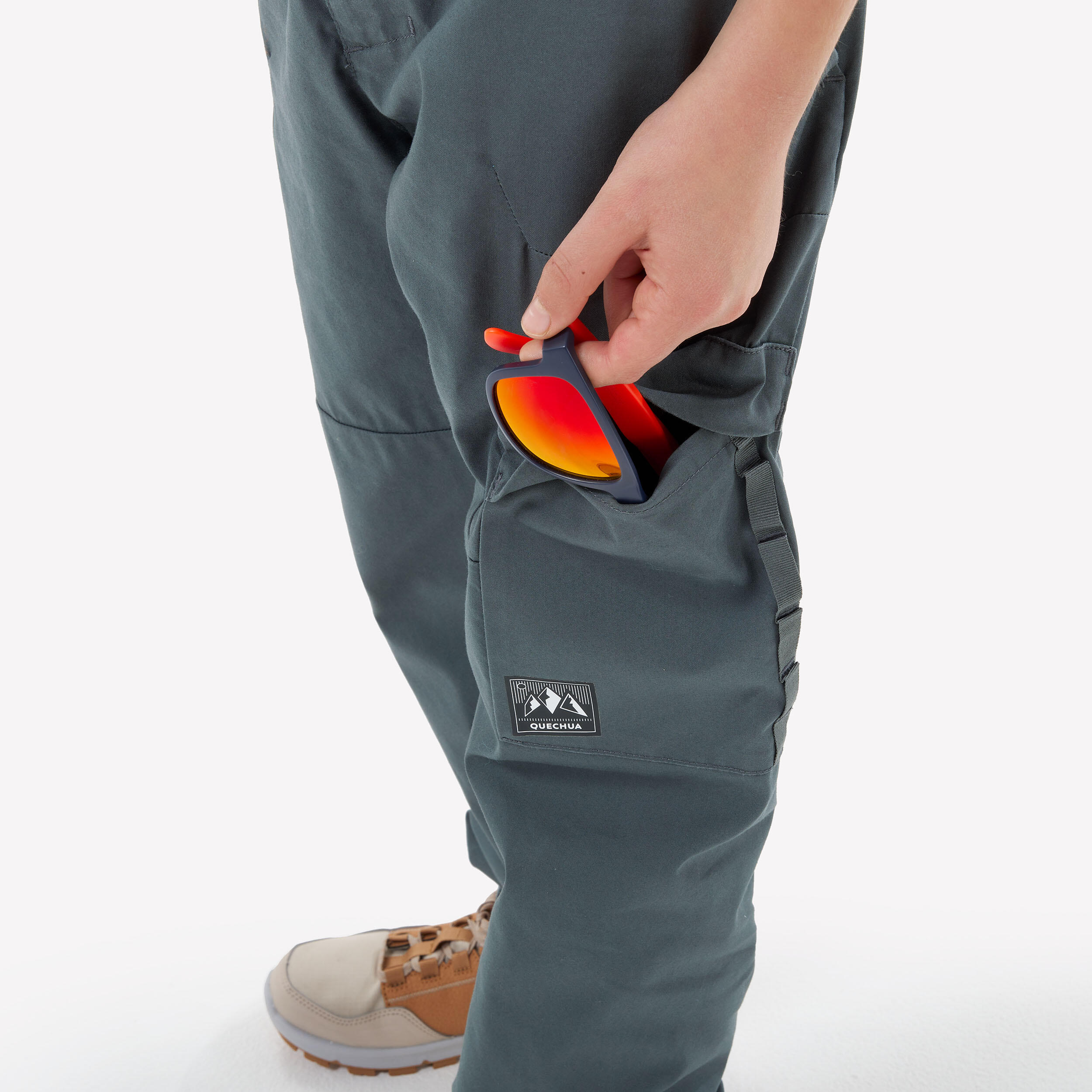 Kids' Hiking Trousers 7-15 Years NH100 - Khaki