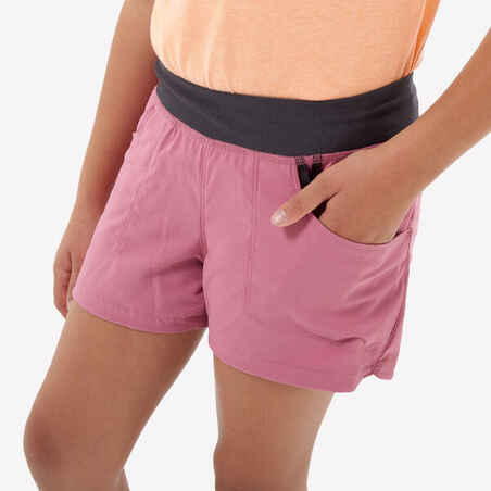 Kids’ Hiking Shorts - MH500 Ages 7-15 - Pink