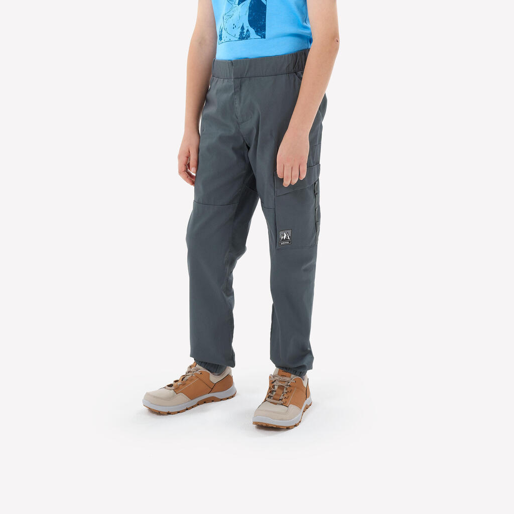 Kids’ Hiking Trousers NH100 Beige - Age 7-15 years