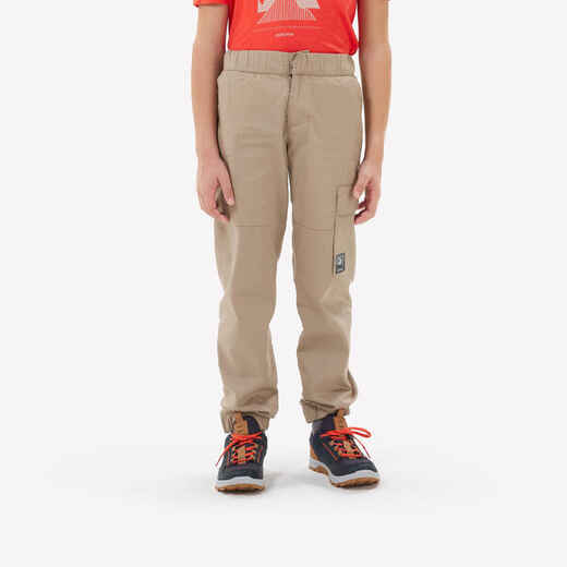 
      Kids’ Hiking Trousers NH100 Beige - Age 7-15 years
  
