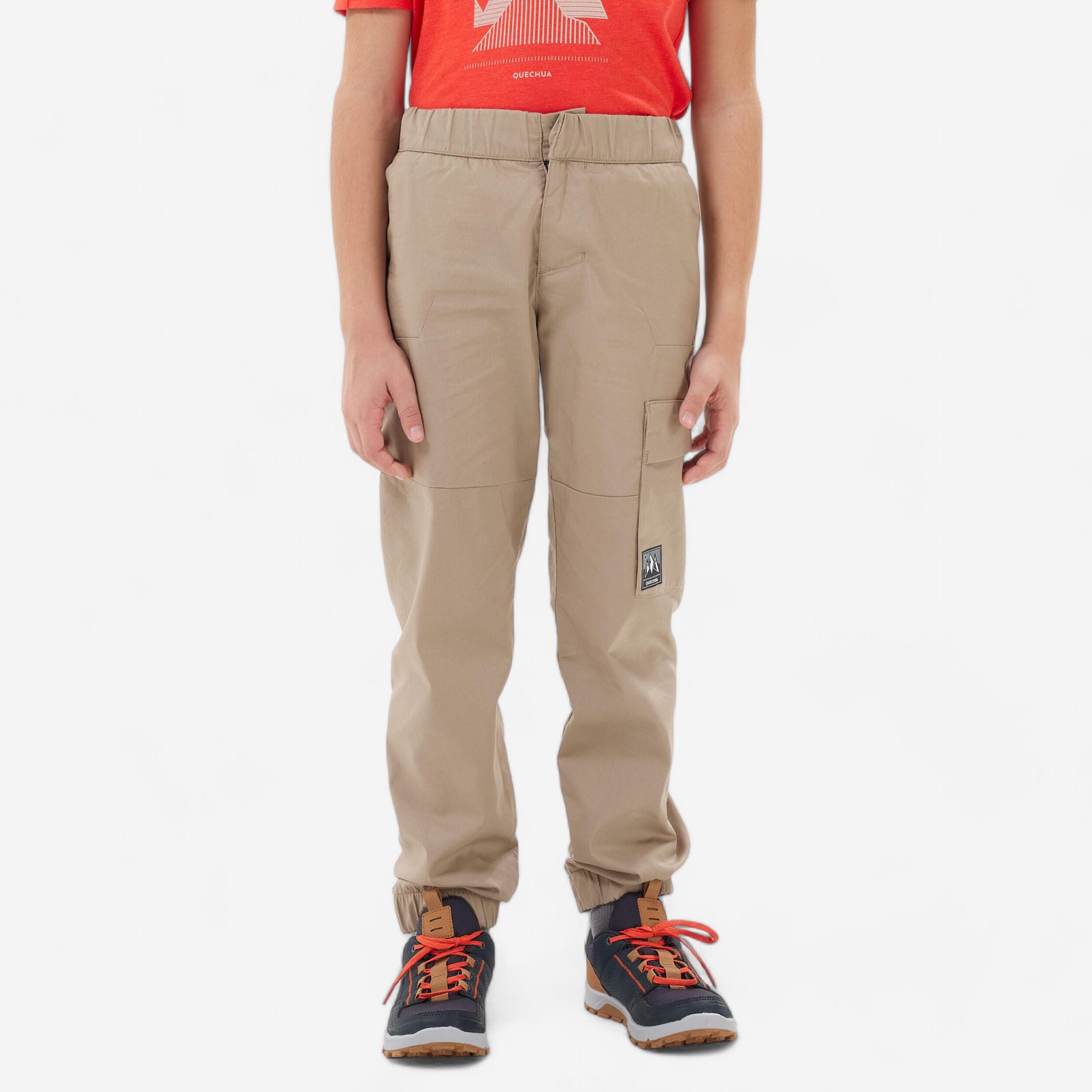 NH100 beige hiking pants - 7-15 years