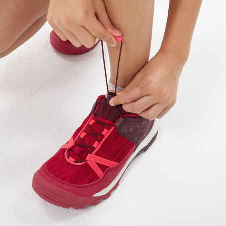 Vaikiški žygių batai su greito suvarstymo sistema, 35–38 dydžių, raudoni