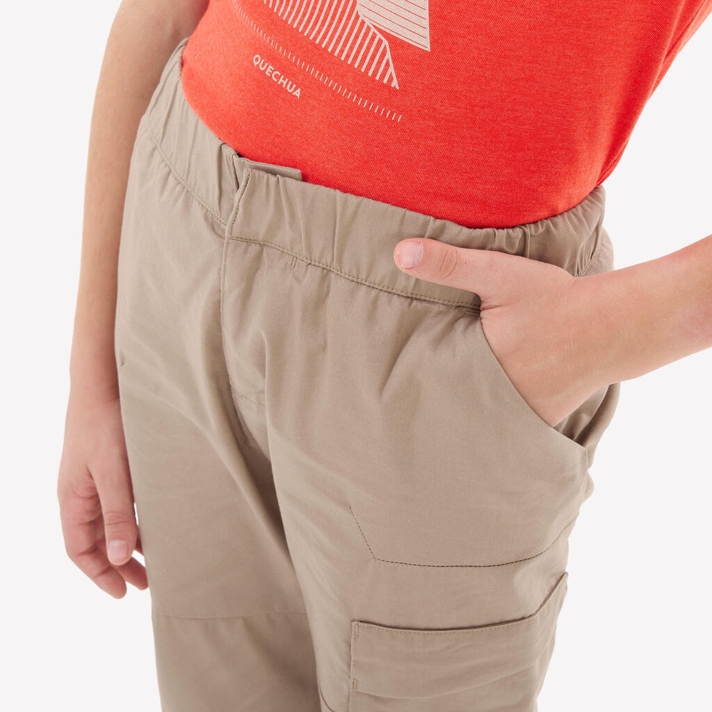 Kids' Hiking Trousers 7-15 Years NH100 - Beige