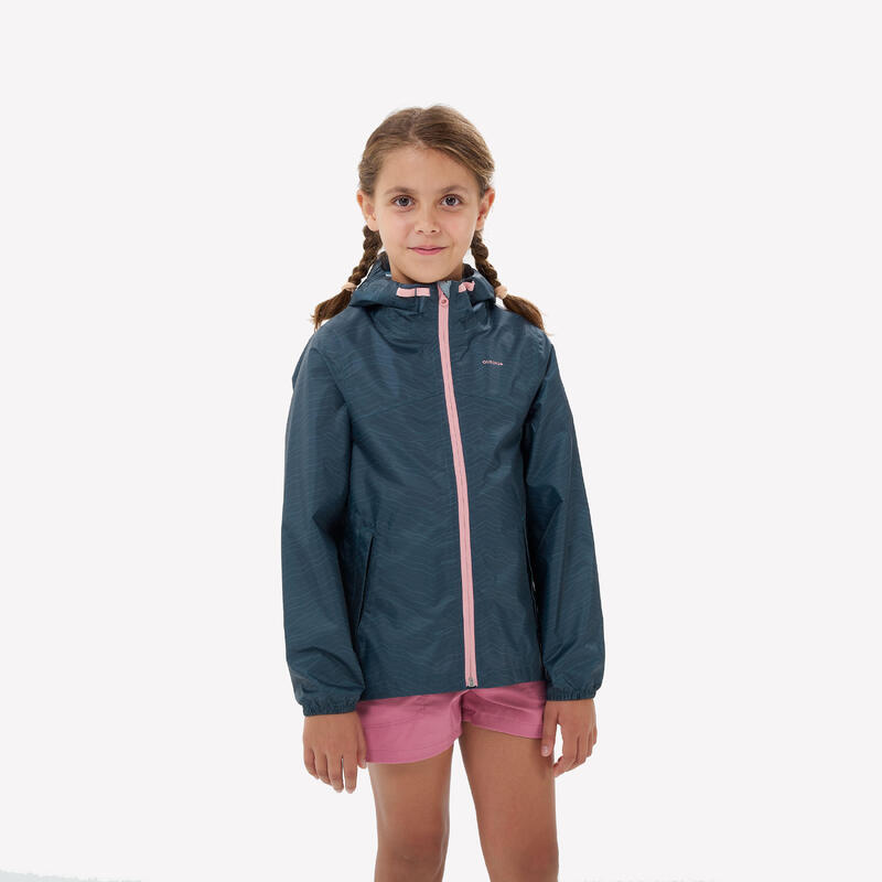Veste imperméable de randonnée - MH100 zip - enfant 7-15 ans