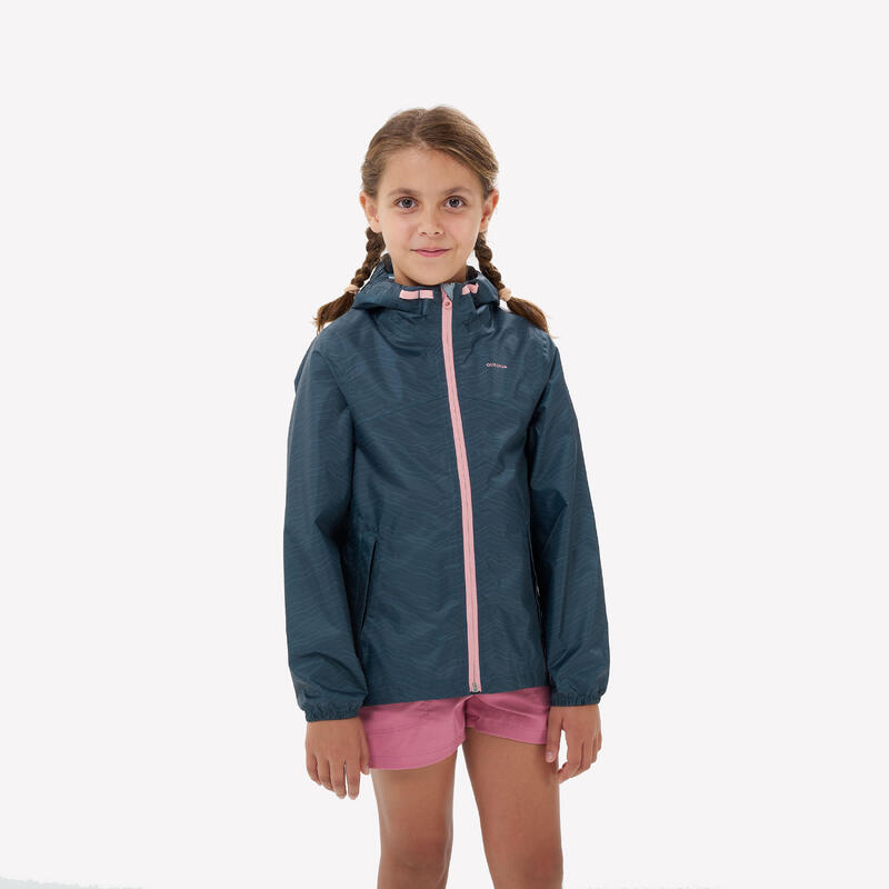 Veste imperméable de randonnée - MH150 bleu marine - enfant 7-15 ans
