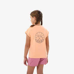 Girls’ Hiking T-shirt - MH100 Ages 7-15 - Orange