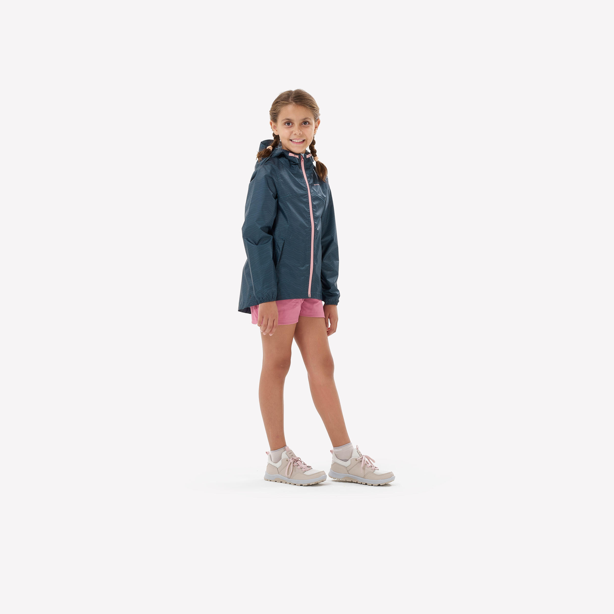 Kids’ Hiking Shorts - MH500 Ages 7-15 - Pink 9/9