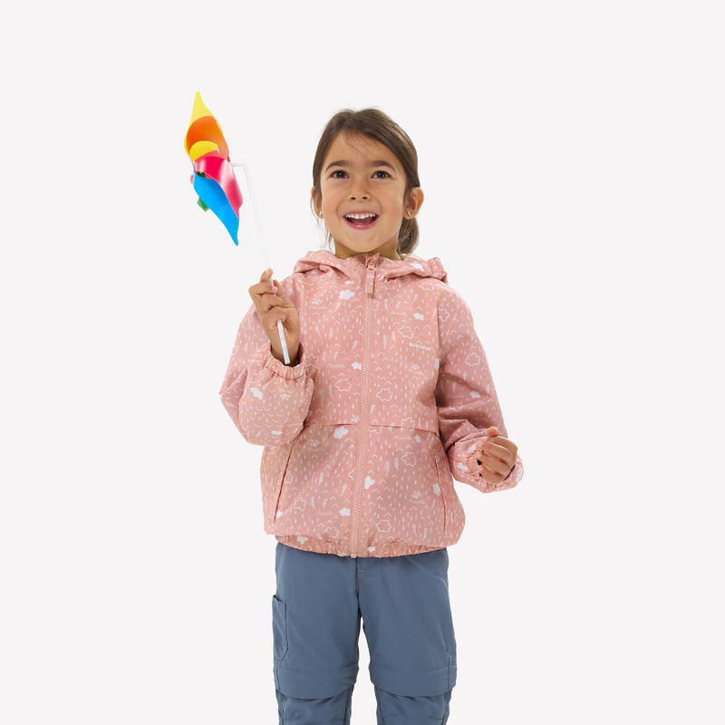 Veste imperméable de randonnée enfant - MH500 KID - 2-6 ANS