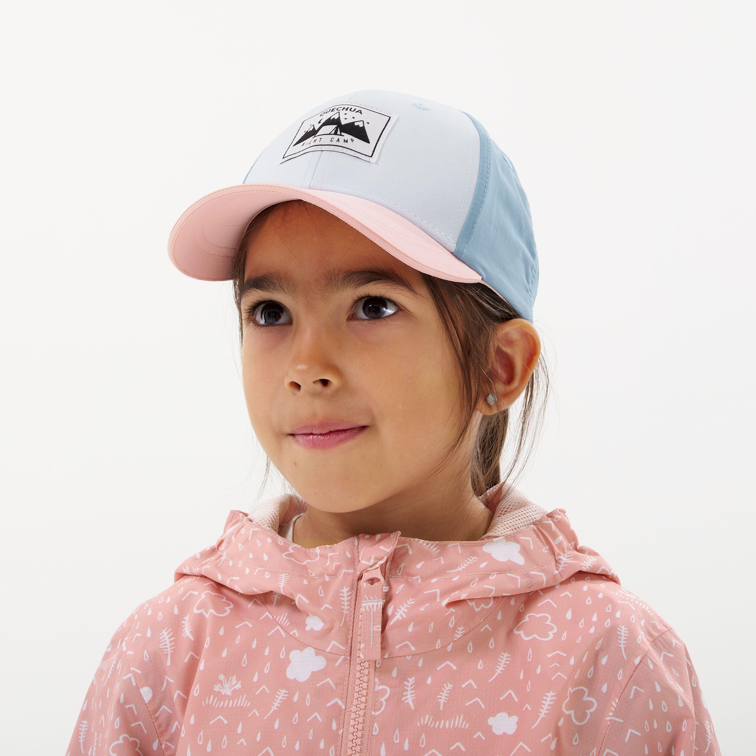 Kids’ Hiking Cap - MH 100 Pink - QUECHUA