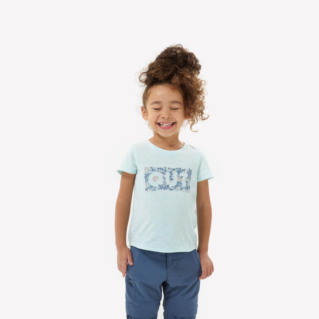 Kids’ hiking T-shirt, 2-6 years, NH100 - Orange