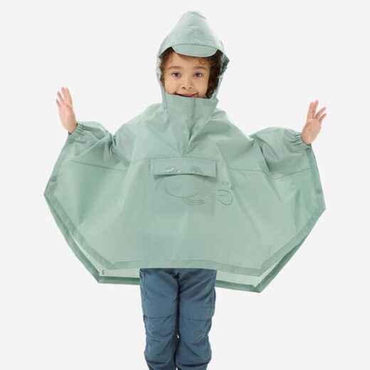 
      PONCHO IMPERMEABLE NIÑOS MH100 VERDE 
  