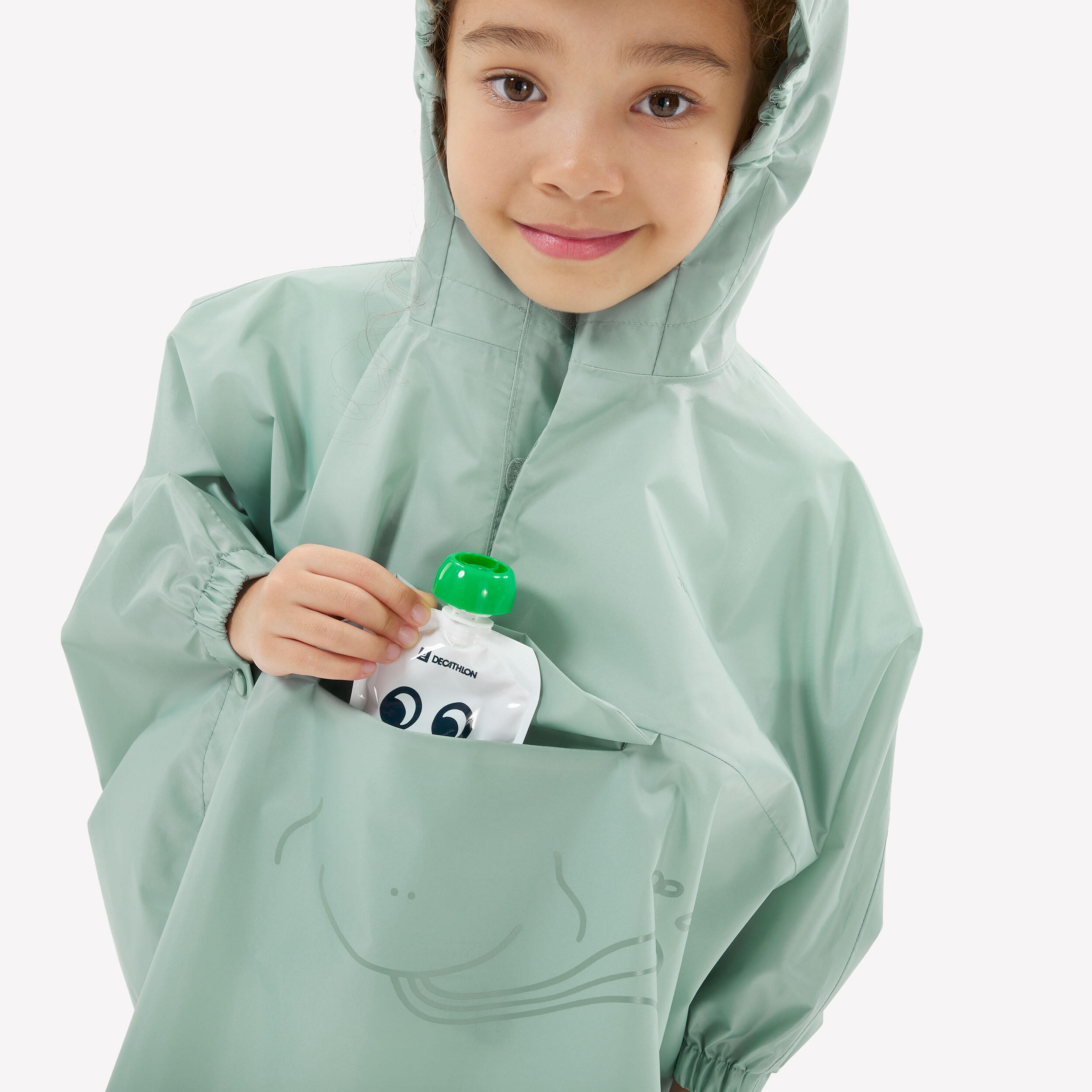 Kids’ Hiking Rain Cape - MH 100 - QUECHUA