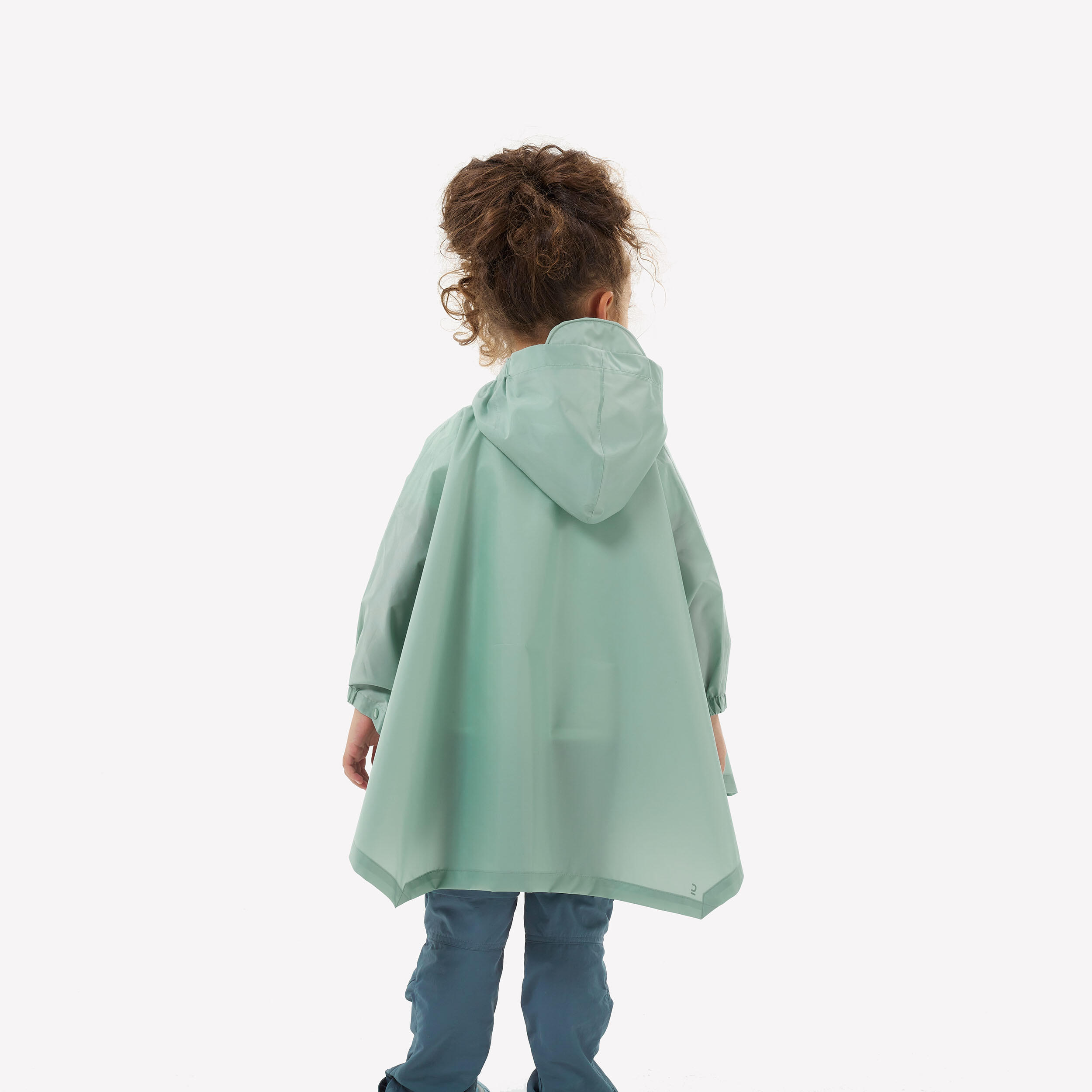 Mantellina antipioggia bambino MH100 verde QUECHUA Decathlon